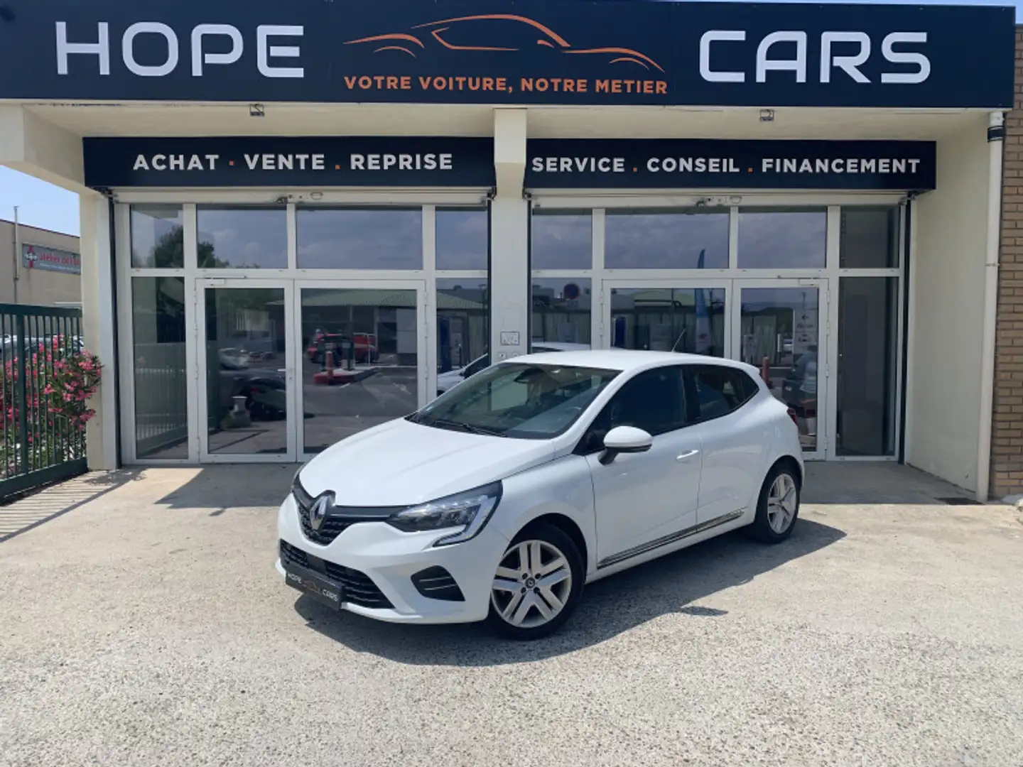 Renault Clio 1.6 E-TECH 140CH BUSINESS -21 Blanc - 1