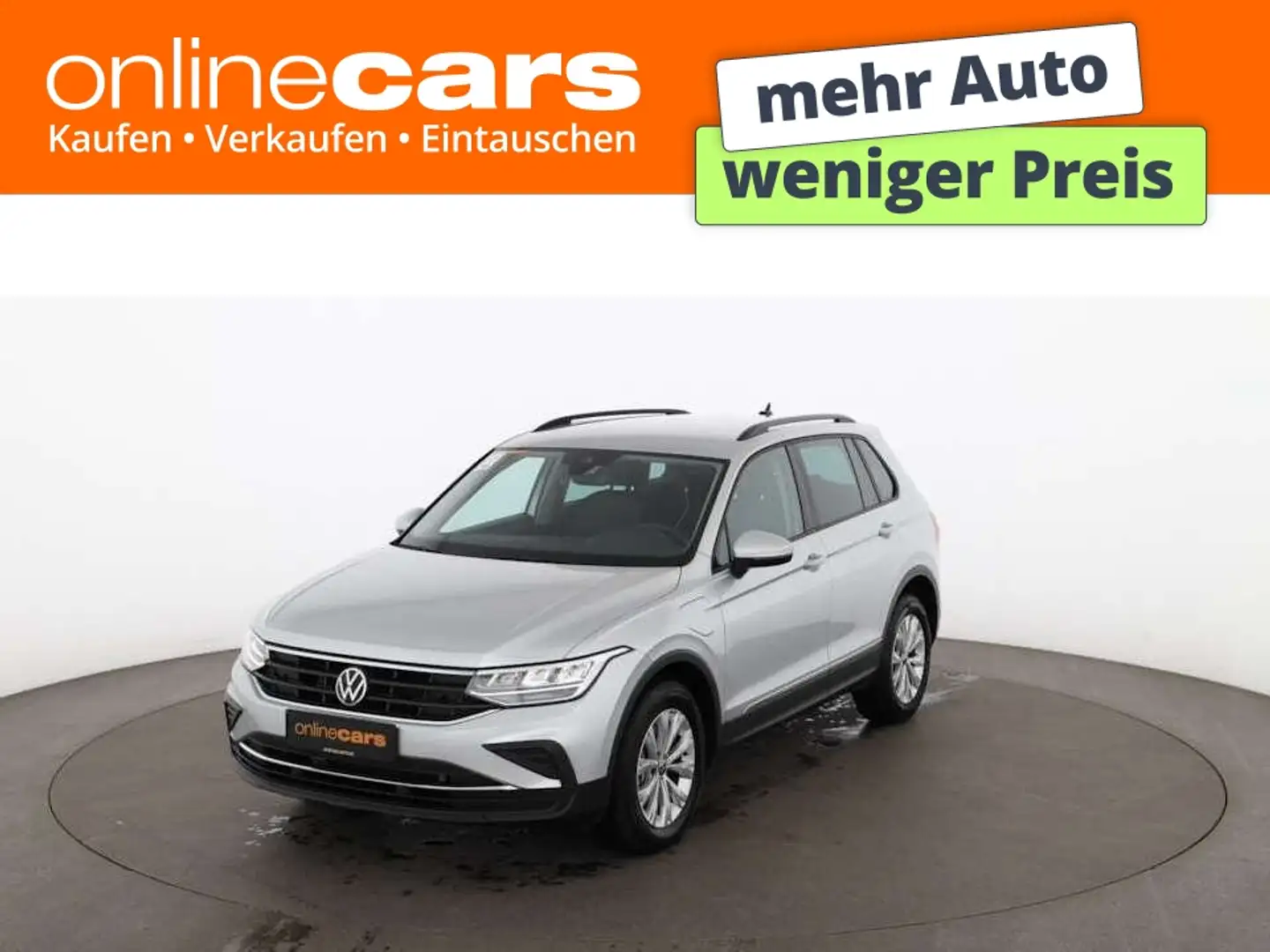 Volkswagen Tiguan 1.4 TSI Life PHEV Aut LED RADAR ASSIST PDC Silber - 1