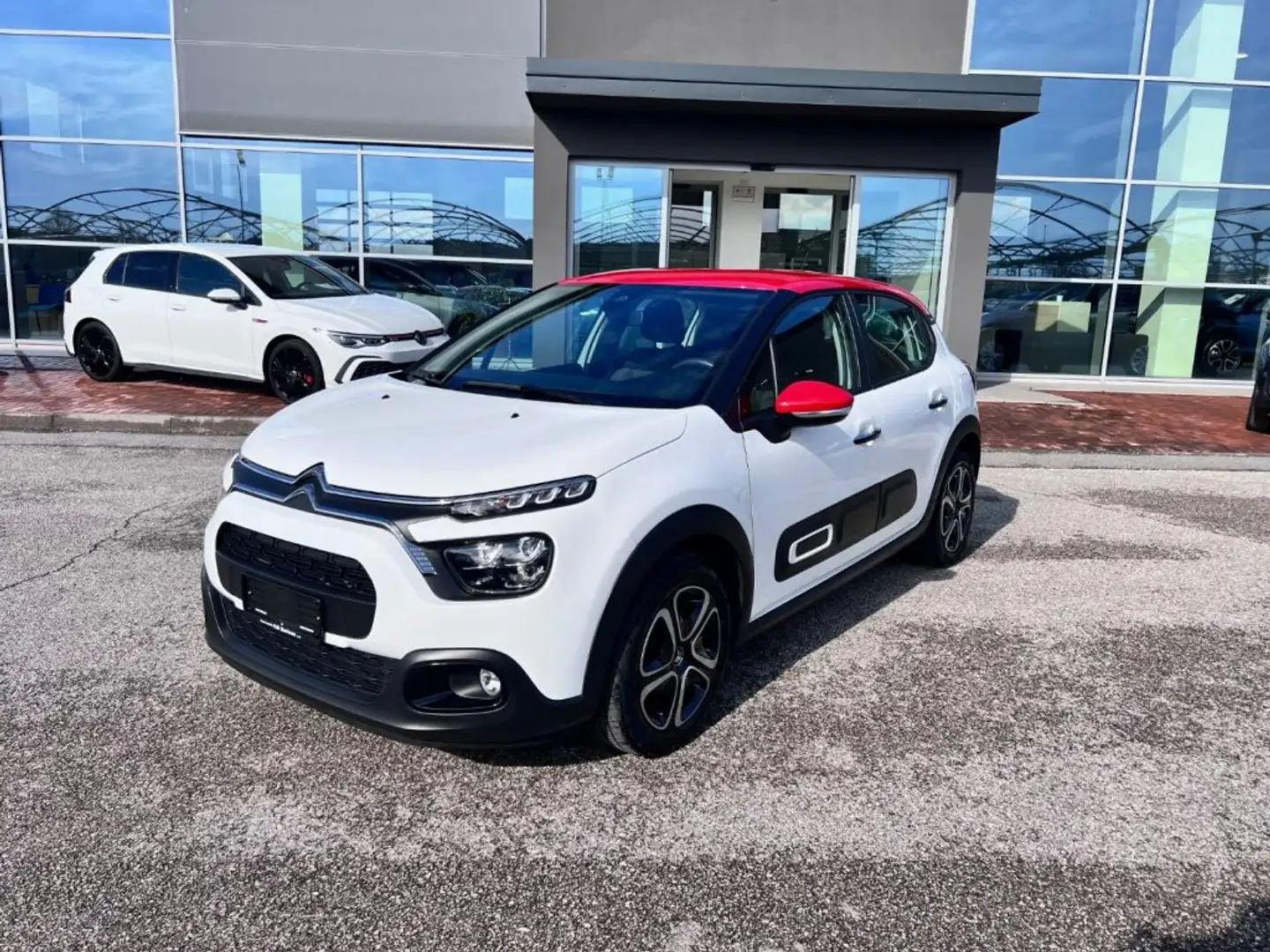 Citroen C3 PureTech 83 S&S Shine / TETTO ROSSO Bianco - 1
