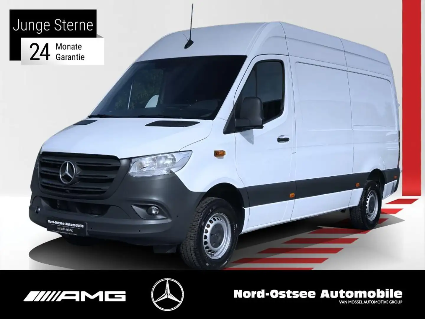 Mercedes-Benz Sprinter 317 L2H2 360° KAM MBUX 6 GANG NAVI SHZ Blanco - 1