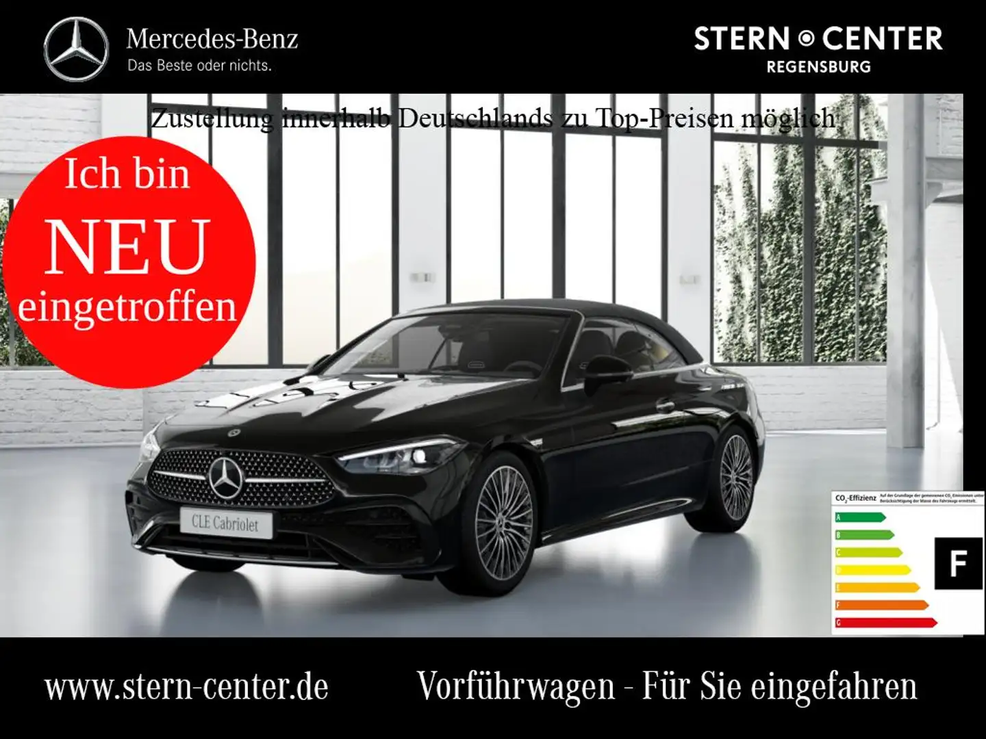 Mercedes-Benz CLE 200 4M Cabrio Edition AMG+DIST+MEMORY+360°++ Schwarz - 1