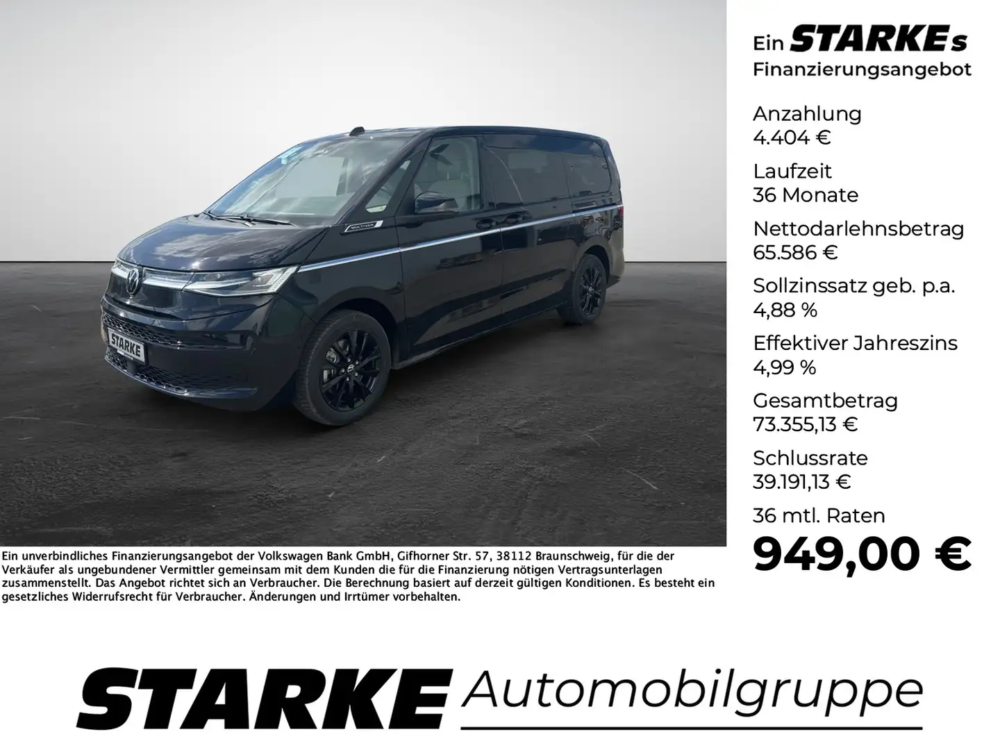 Volkswagen T7 Multivan 1.5 eHybrid 4Motion DSG Style lang Noir - 1