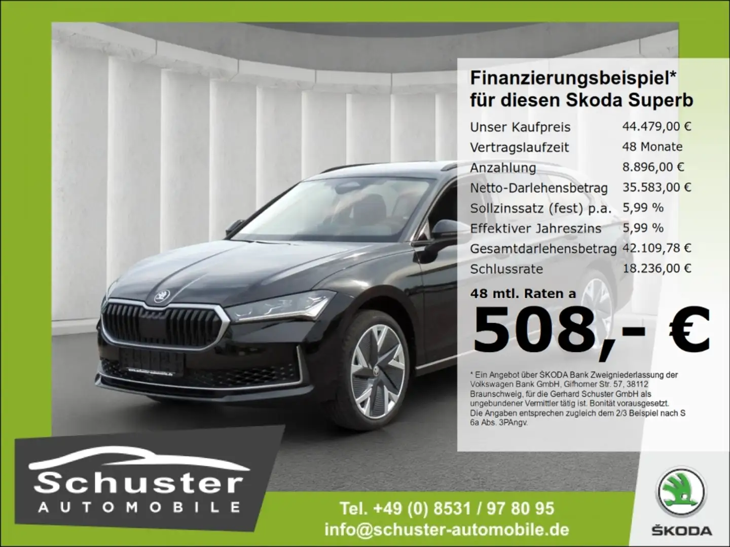 Skoda Superb Combi Selection 4x4 2.0TSI*AHK 2xMassage Schwarz - 1