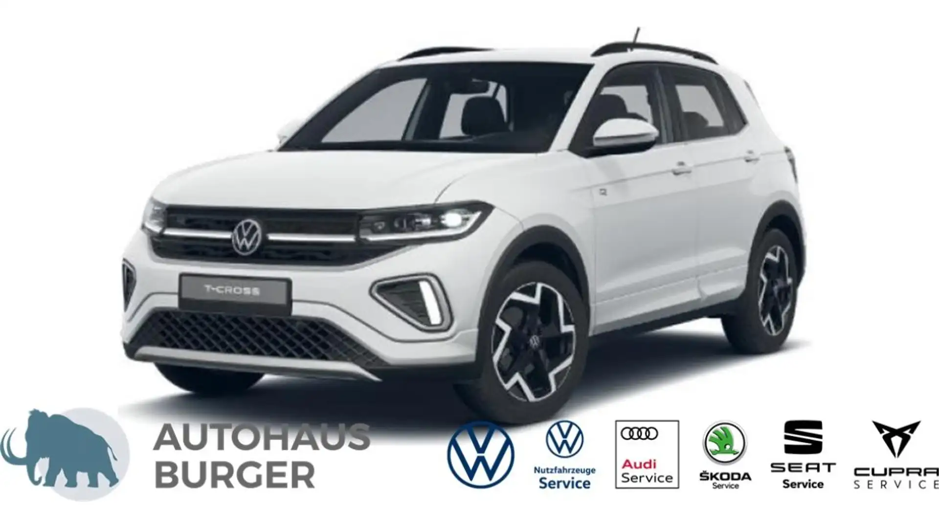 Volkswagen T-Cross R-Line 1.0 l TSI OPF Weiß - 1