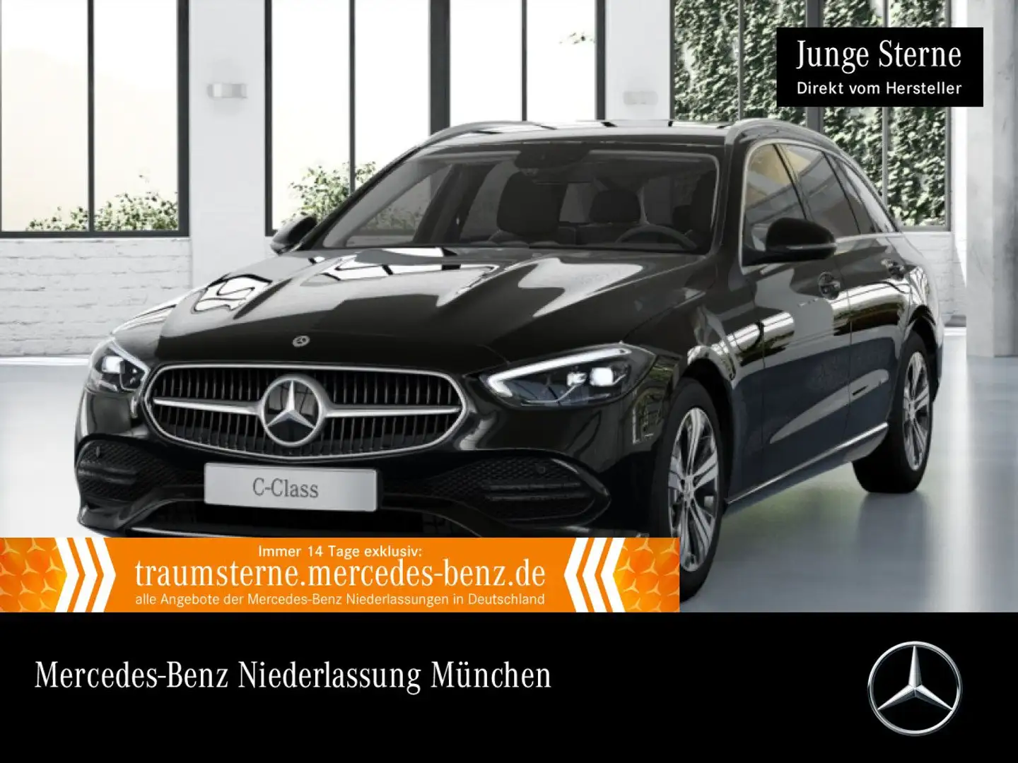 Mercedes-Benz C 180 T AVANTG+LED+KAMERA+KEYLESS+9G Schwarz - 1