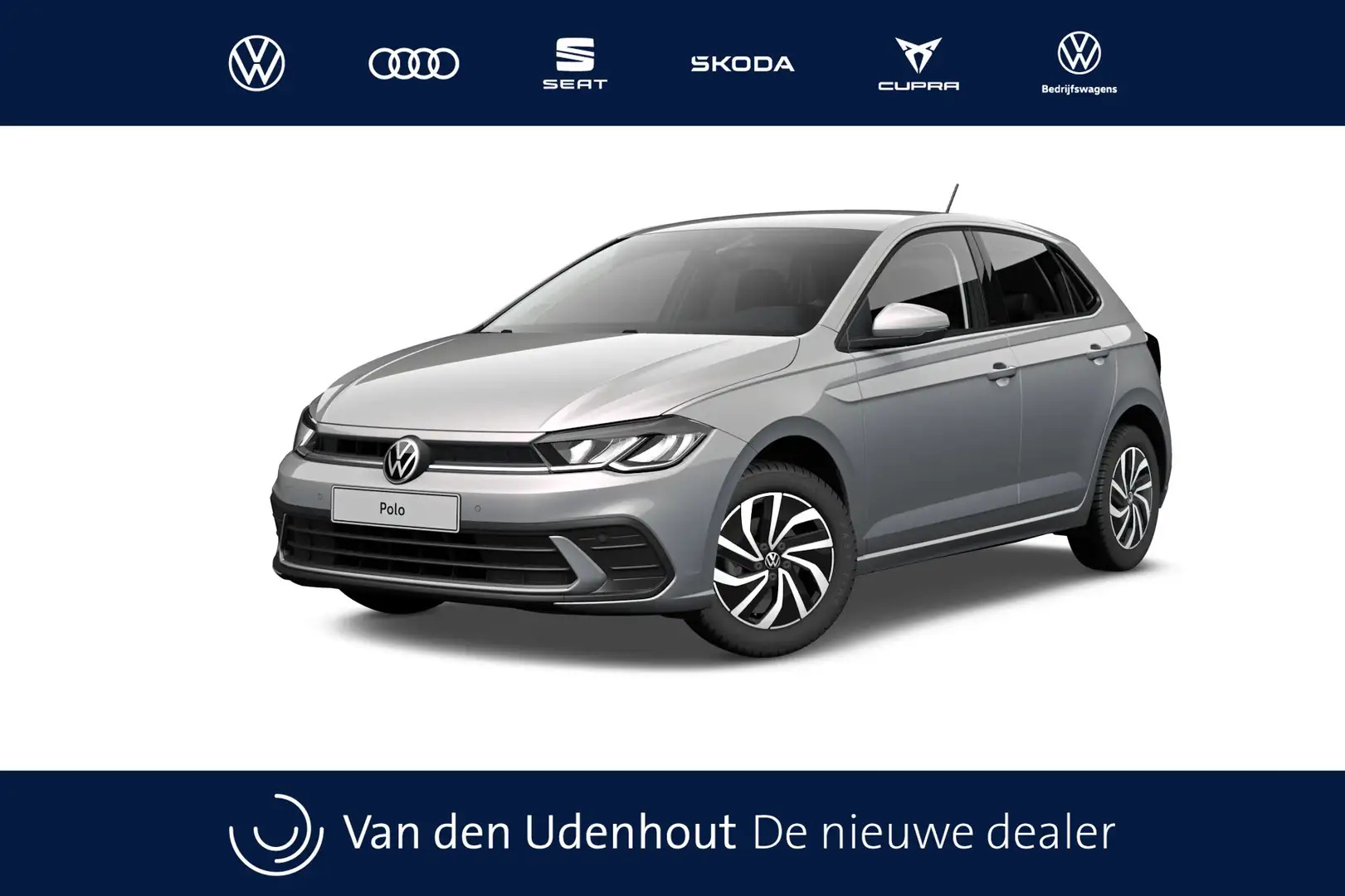 Volkswagen Polo 1.0 TSI 95 5MT Life Edition Zijruiten achter en ac Grijs - 1