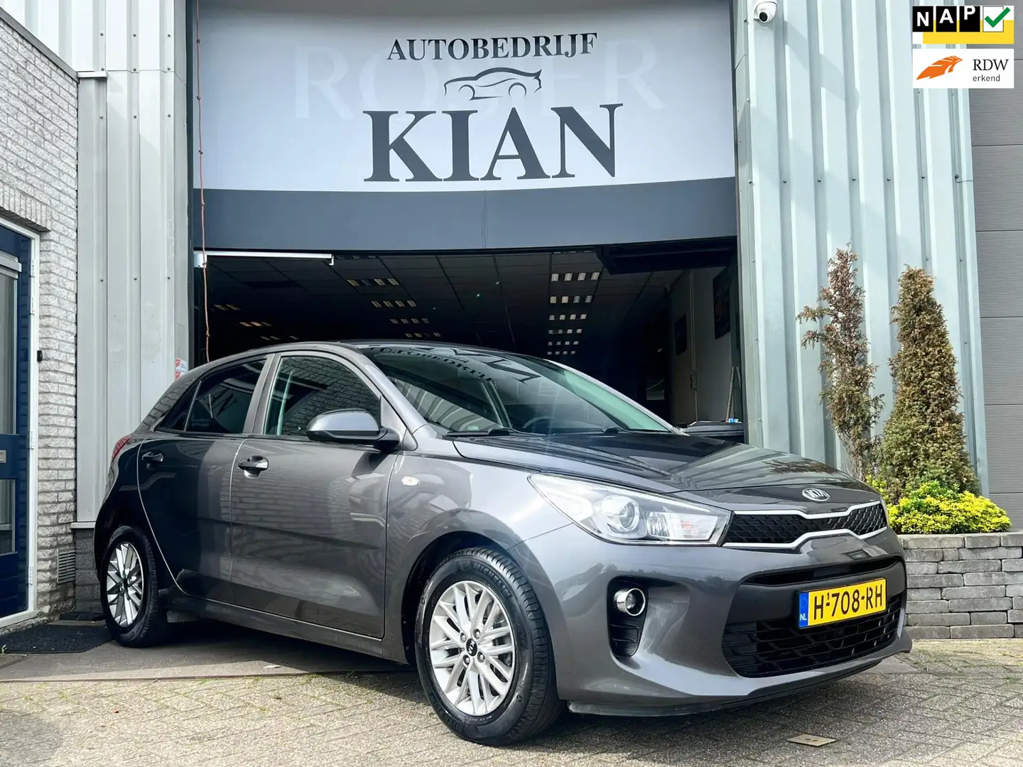Kia Rio 1.0 TGDI DynamicLine| Airco| NL Auto Grijs - 1