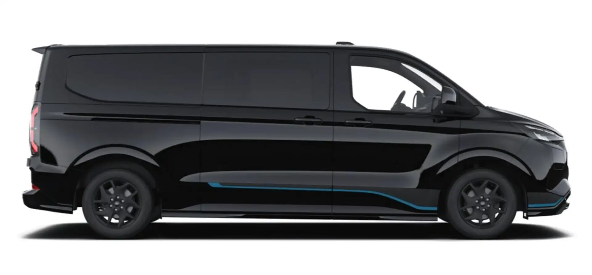 Ford E-Transit Custom Sport DCiV 71kWh L2 ACC AHK LED 160 kW (... Schwarz - 2
