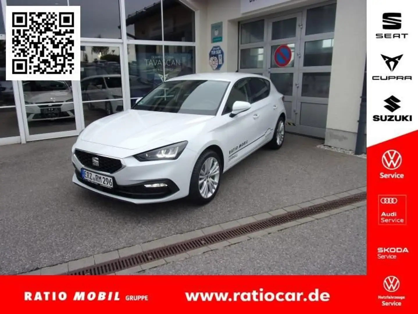 SEAT Leon LEON STYLE EDITION 1.5 ETSI DSG NAVI SITZHEIZ. Weiß - 1