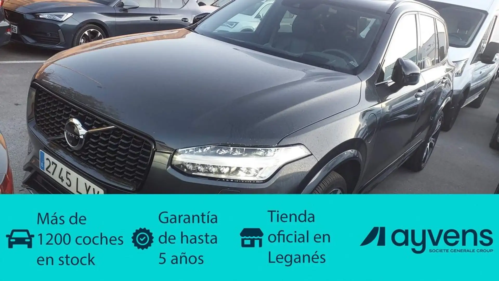 Volvo XC90 T8 Recharge R-Design AWD Aut. Gris - 1