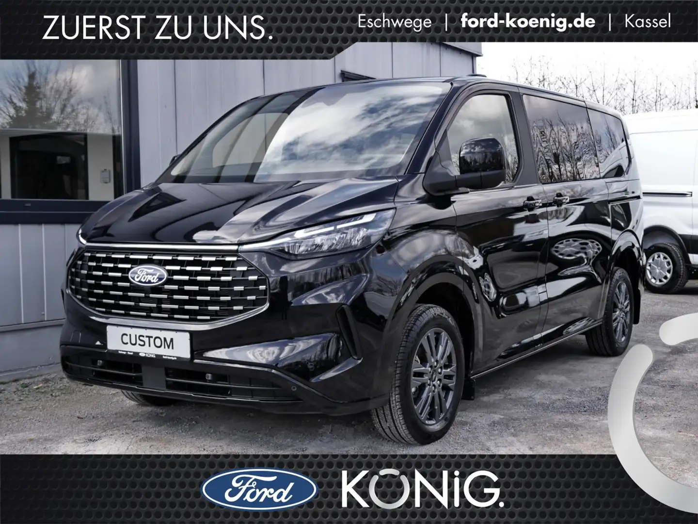 Ford Tourneo Custom Titanium 320L1 NEUES MODELL Klima Navi Leder Nero - 1