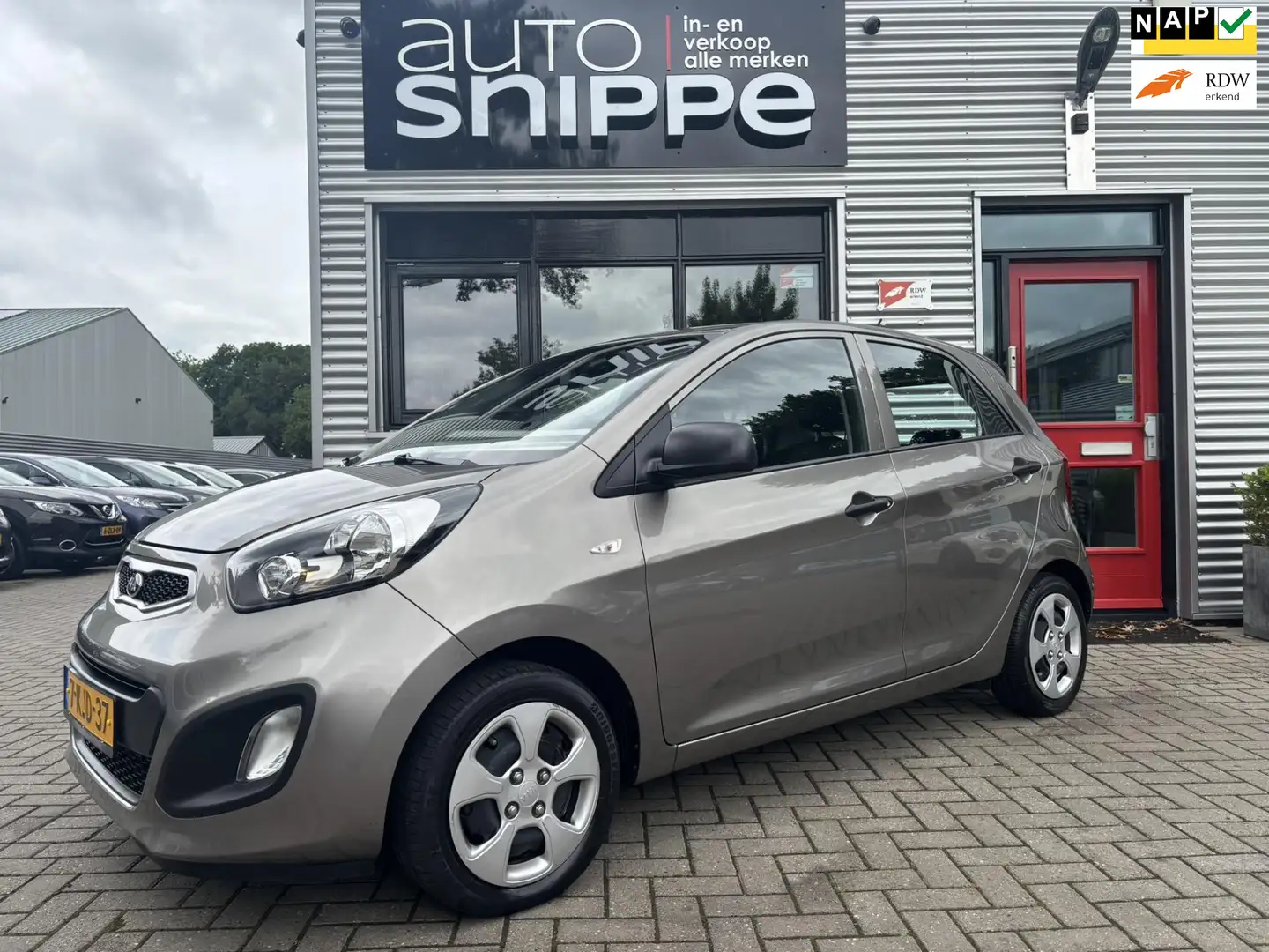 Kia Picanto 1.2 CVVT Airco -AUTOMAAT-5 DEURS-ORIGINEEL NEDERLA Grijs - 1