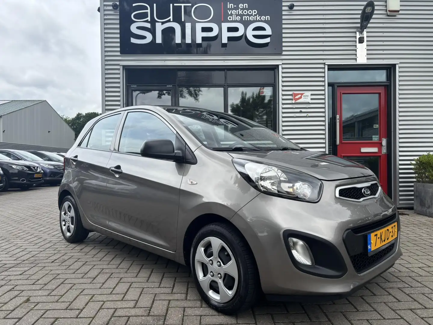 Kia Picanto 1.2 CVVT Airco -AUTOMAAT-5 DEURS-ORIGINEEL NEDERLA Grijs - 2