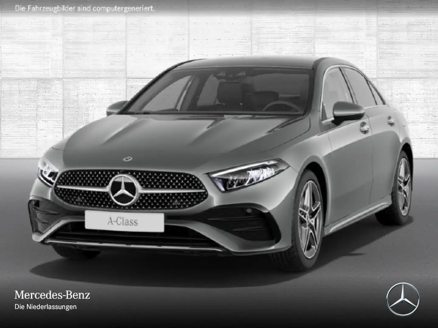 Mercedes-Benz A 250 e Lim AMG+PANO+AHK+LED+KAMERA+KEYLESS+8G Grau - 2