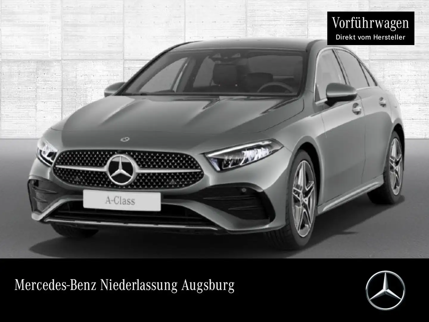 Mercedes-Benz A 250 e Lim AMG+PANO+AHK+LED+KAMERA+KEYLESS+8G Grau - 1