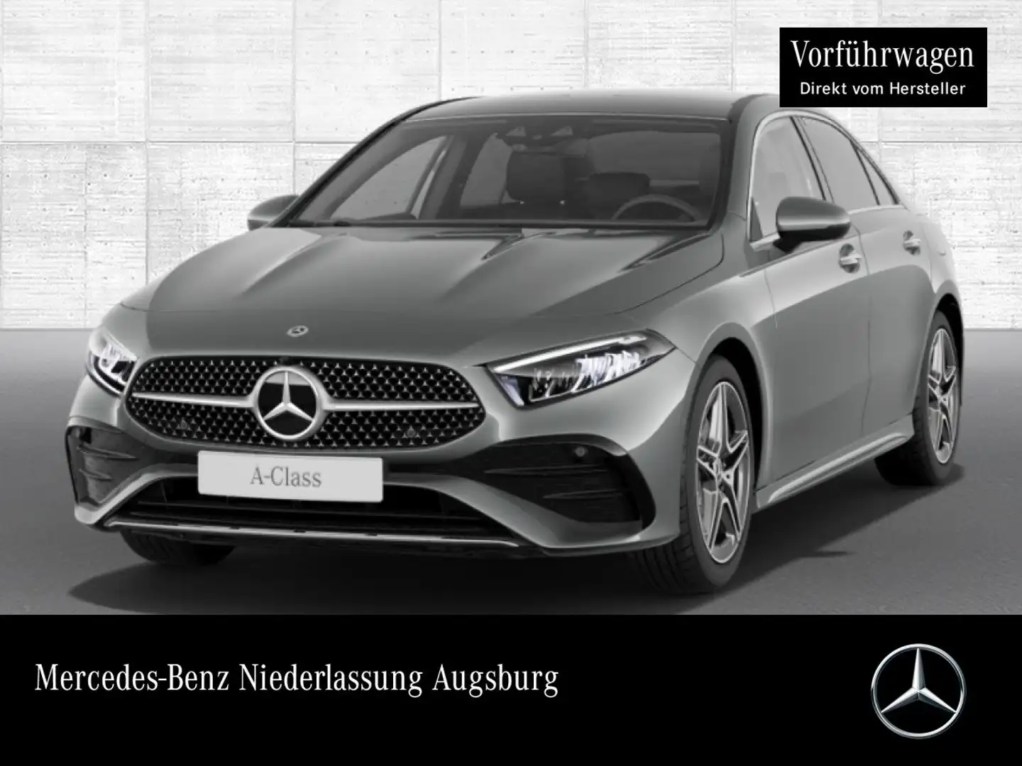 Mercedes-Benz A 250 e Lim AMG+PANO+AHK+LED+KAMERA+KEYLESS+8G Grau - 1