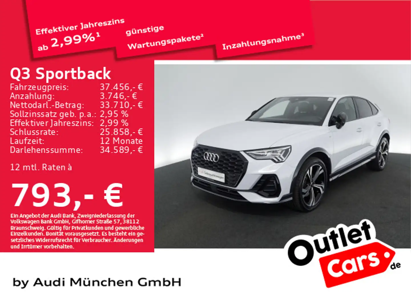 Audi Q3 40 TDI qu. S tronic S line Edition Grigio - 1