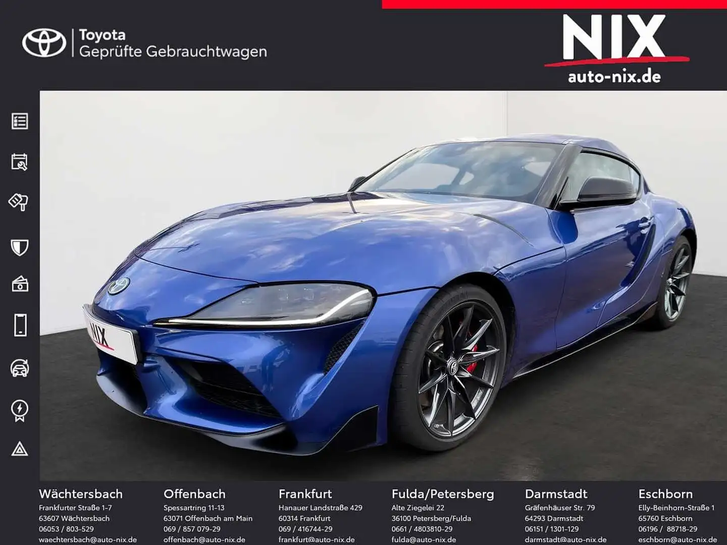 Toyota Supra GR 3.0 Legend Premium LED SHZ JBL NAVI Blauw - 1