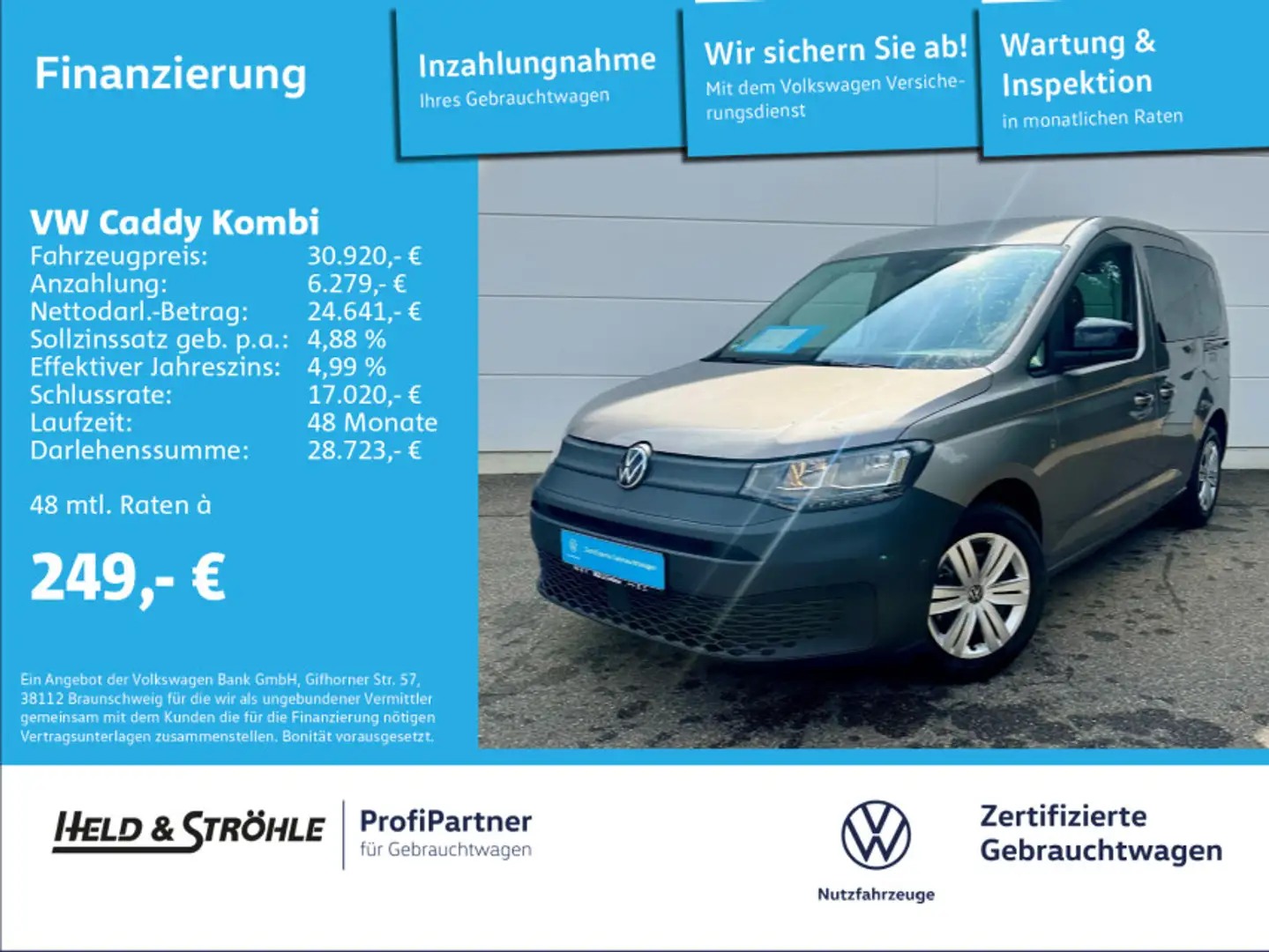 Volkswagen Caddy 2.0 TDI KAM SHZ NAV PDC 16" LANE Beige - 1