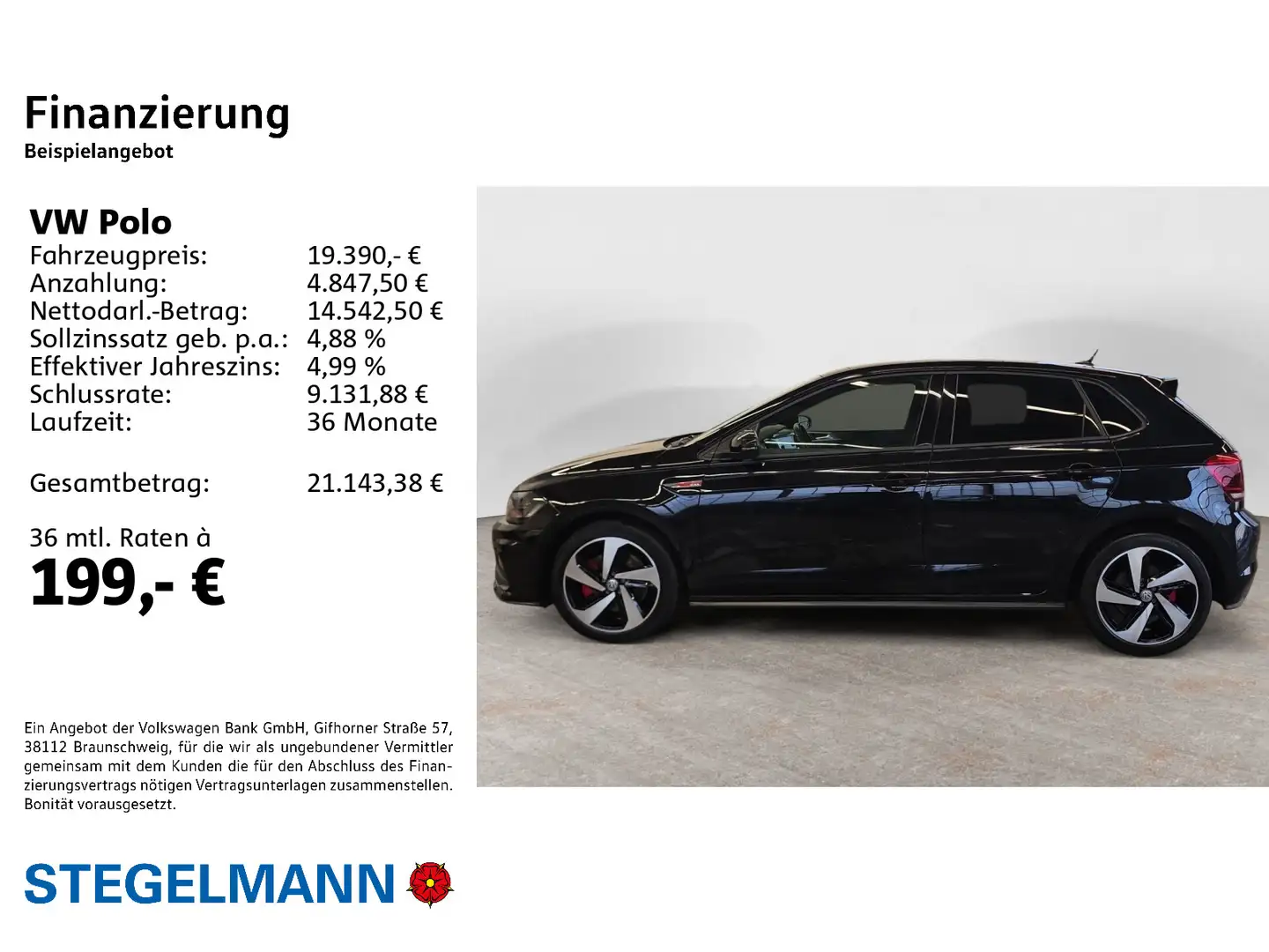 Volkswagen Polo VI 2.0 TSI DSG GTI *Pano*LED*Navi*ACC* Schwarz - 2