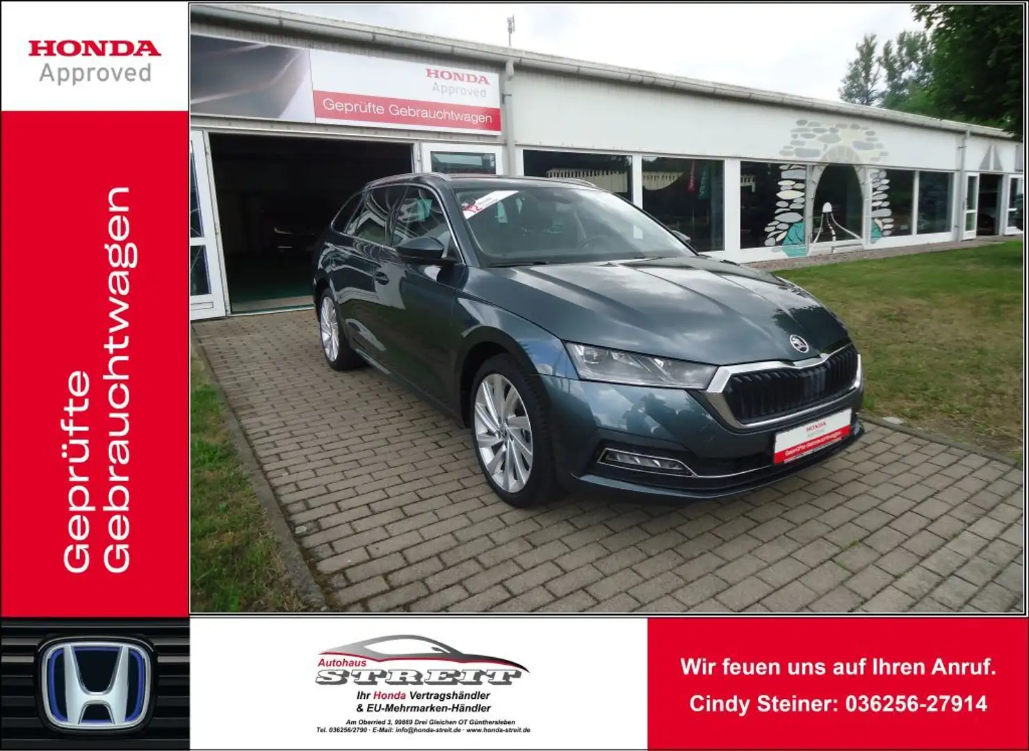 Skoda Octavia Combi 1.5 TSI Style*AHK*ACC*el.Heckklappe* Gris - 1