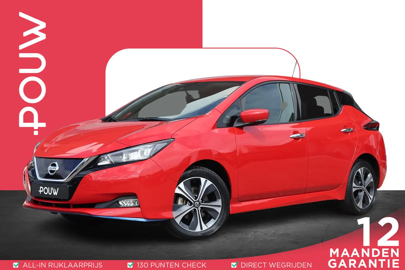 Nissan Leaf 218pk e+ N-Connecta 62 kWh | SoH 94% | Navigatie | Červená - 1