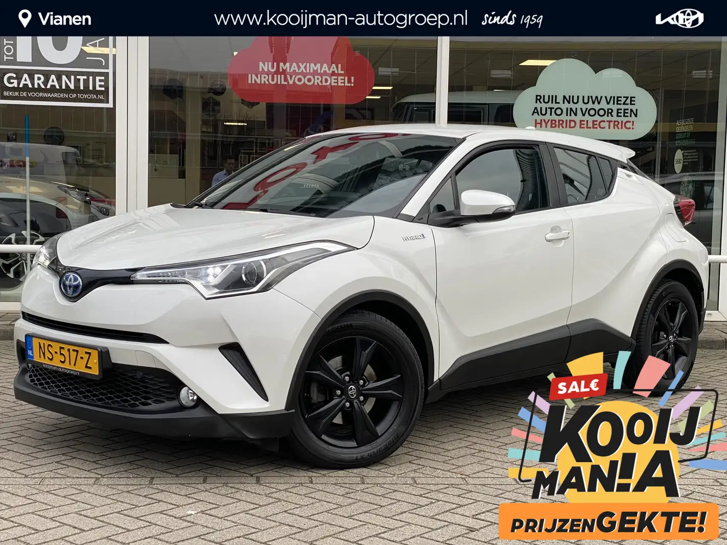 Toyota C-HR 1.8 Hybrid Dynamic Navigatie, Smart Key, Adaptieve Weiß - 1