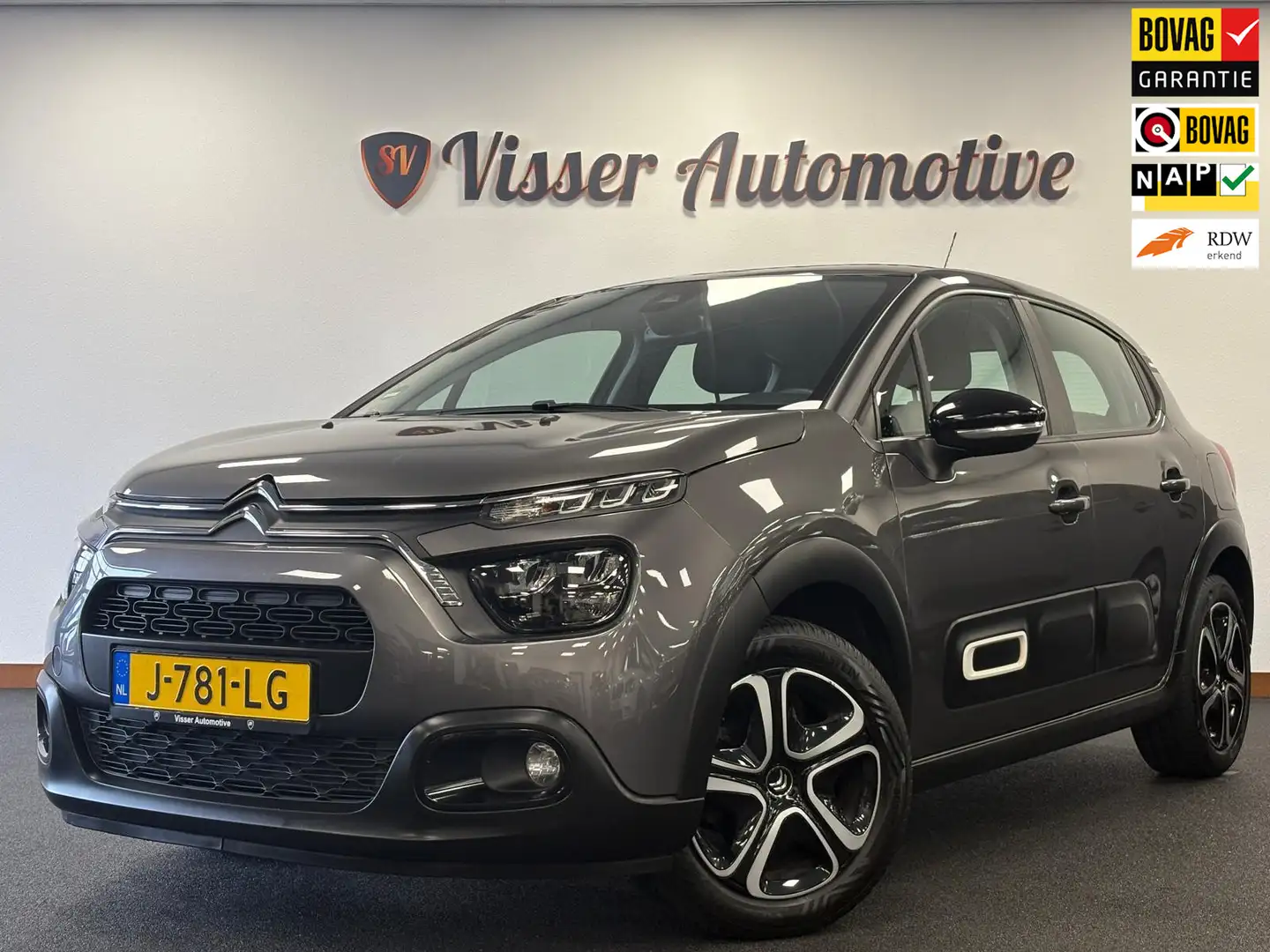 Citroen C3 1.2 PureTech Feel*Nieuwe Distr.riem*Nationale Auto Grijs - 1
