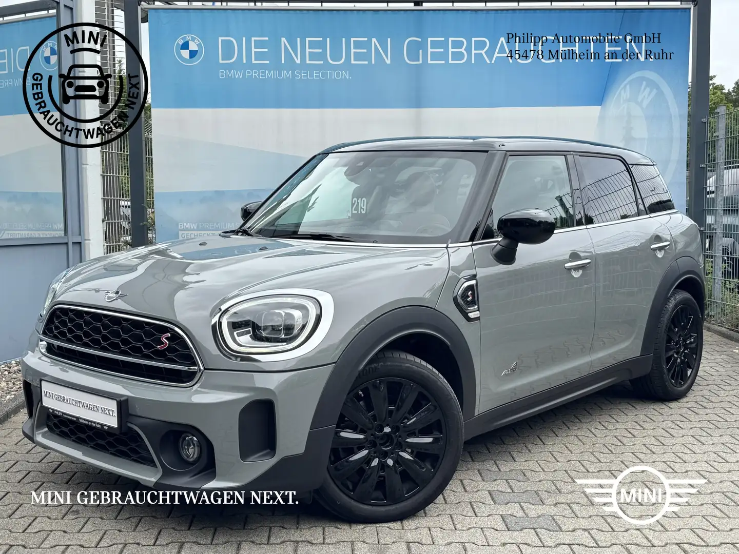 MINI Cooper SD Countryman Cooper SD ALL4 PANO AHK Ad-LED Head-Up Car-Play Grau - 2