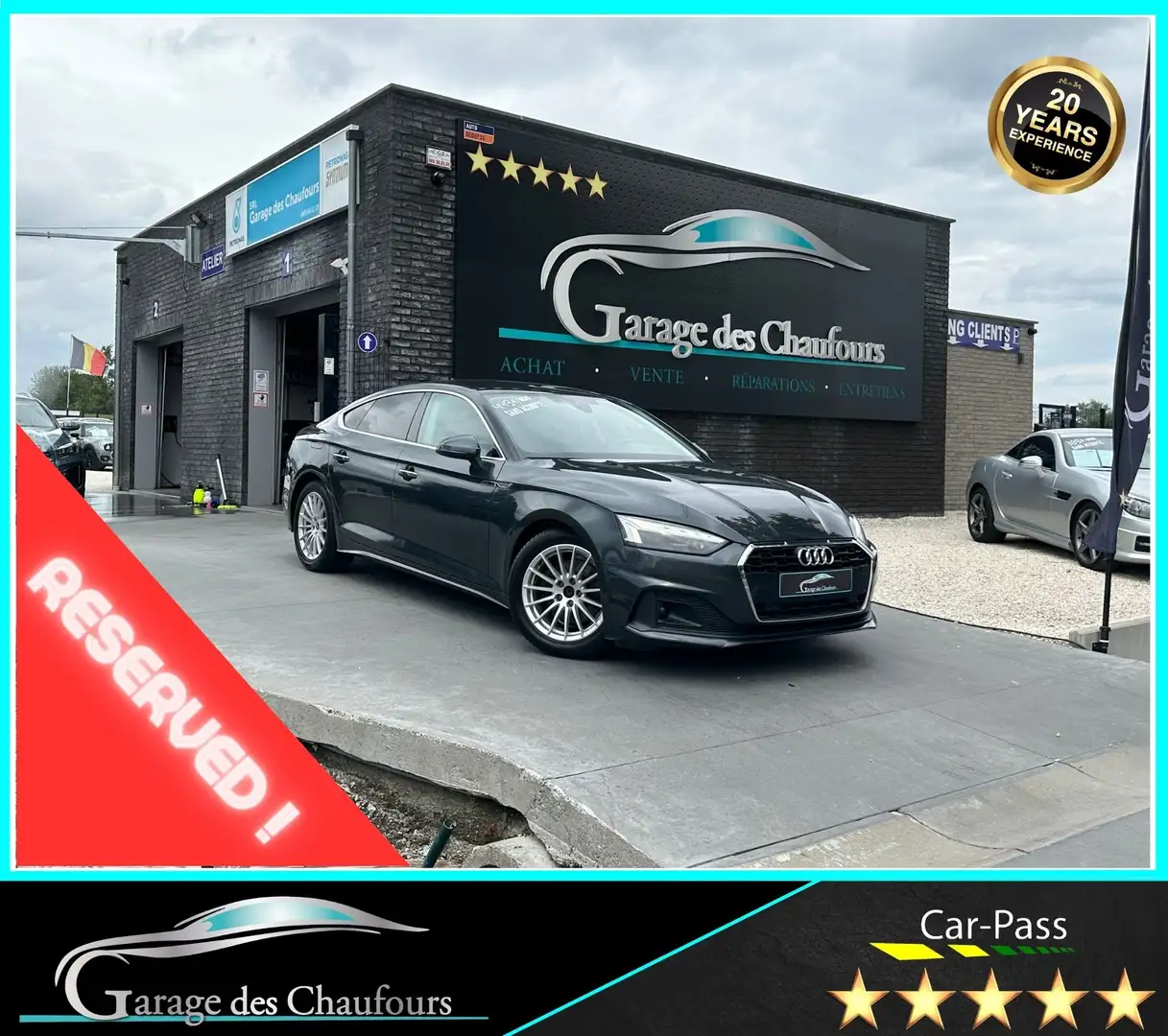 Audi A5 Sportback 40 TFSI G-tron Business Edition - E6d Gris - 1