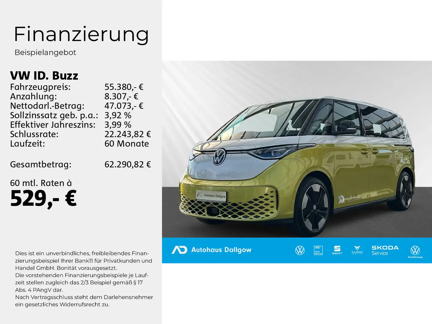 Volkswagen ID. Buzz ID.Buzz Pro 150 kW (204 PS) ACC+ RFK+ LED+ Navi+ Weiß - 2