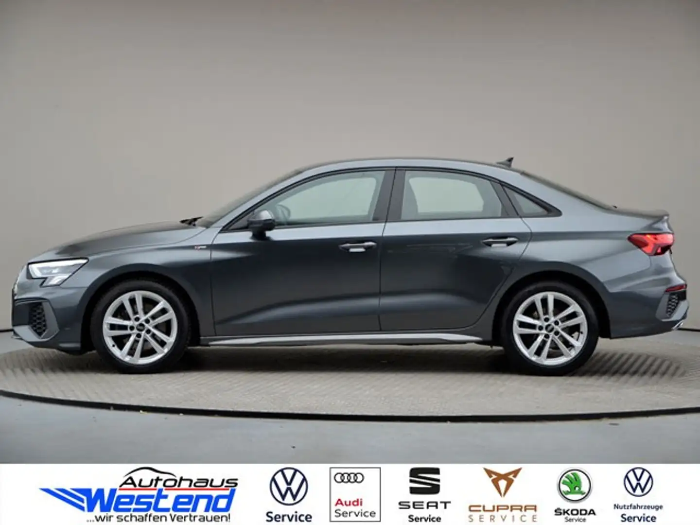 Audi A3 Lim. S line 40 TDI 147kW qu. DSG B&O Navi LED Grau - 2