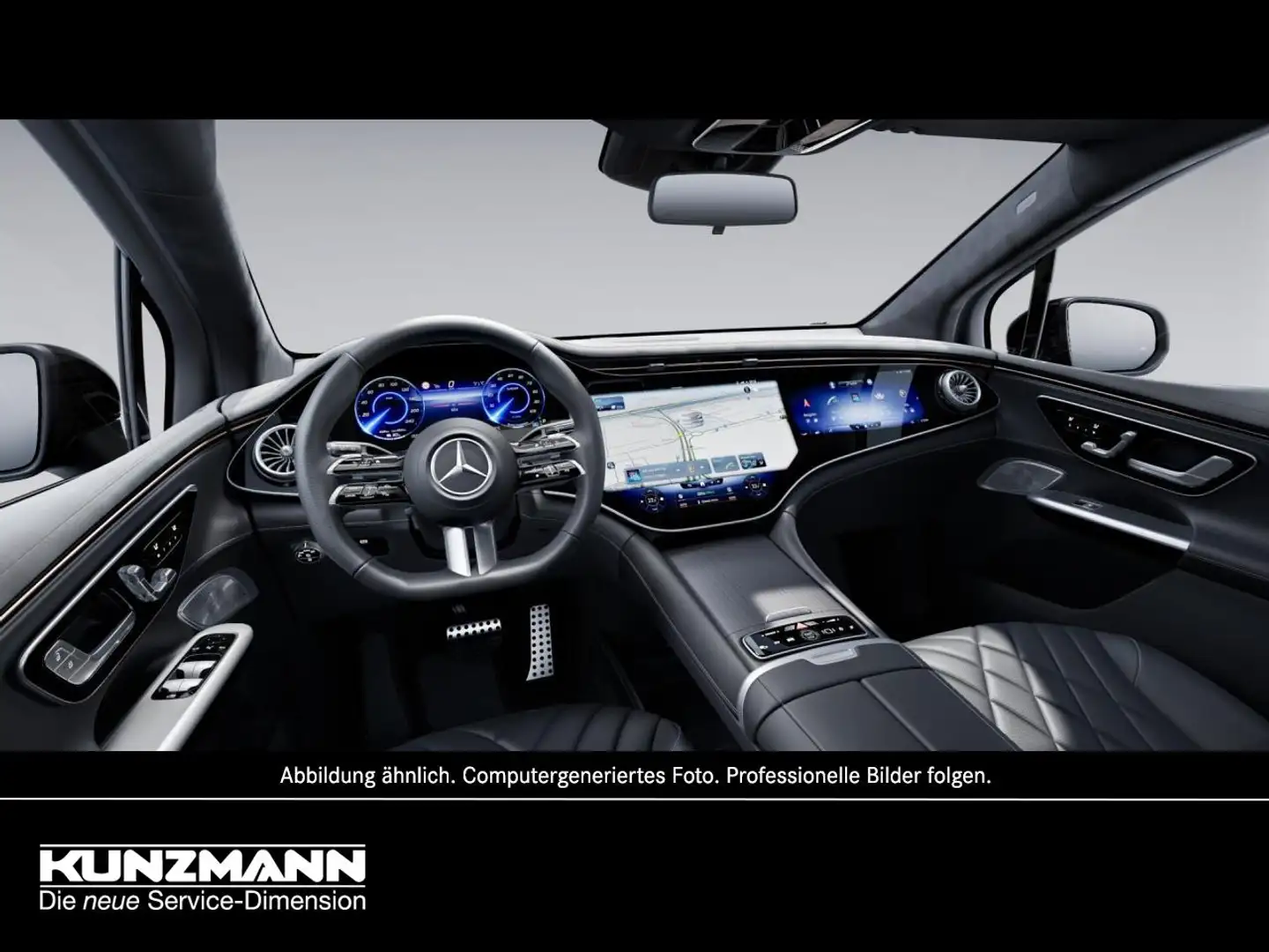 Mercedes-Benz EQE SUV EQE 500 4M SUV AMG Night Panorama 360° Burmester A Noir - 2
