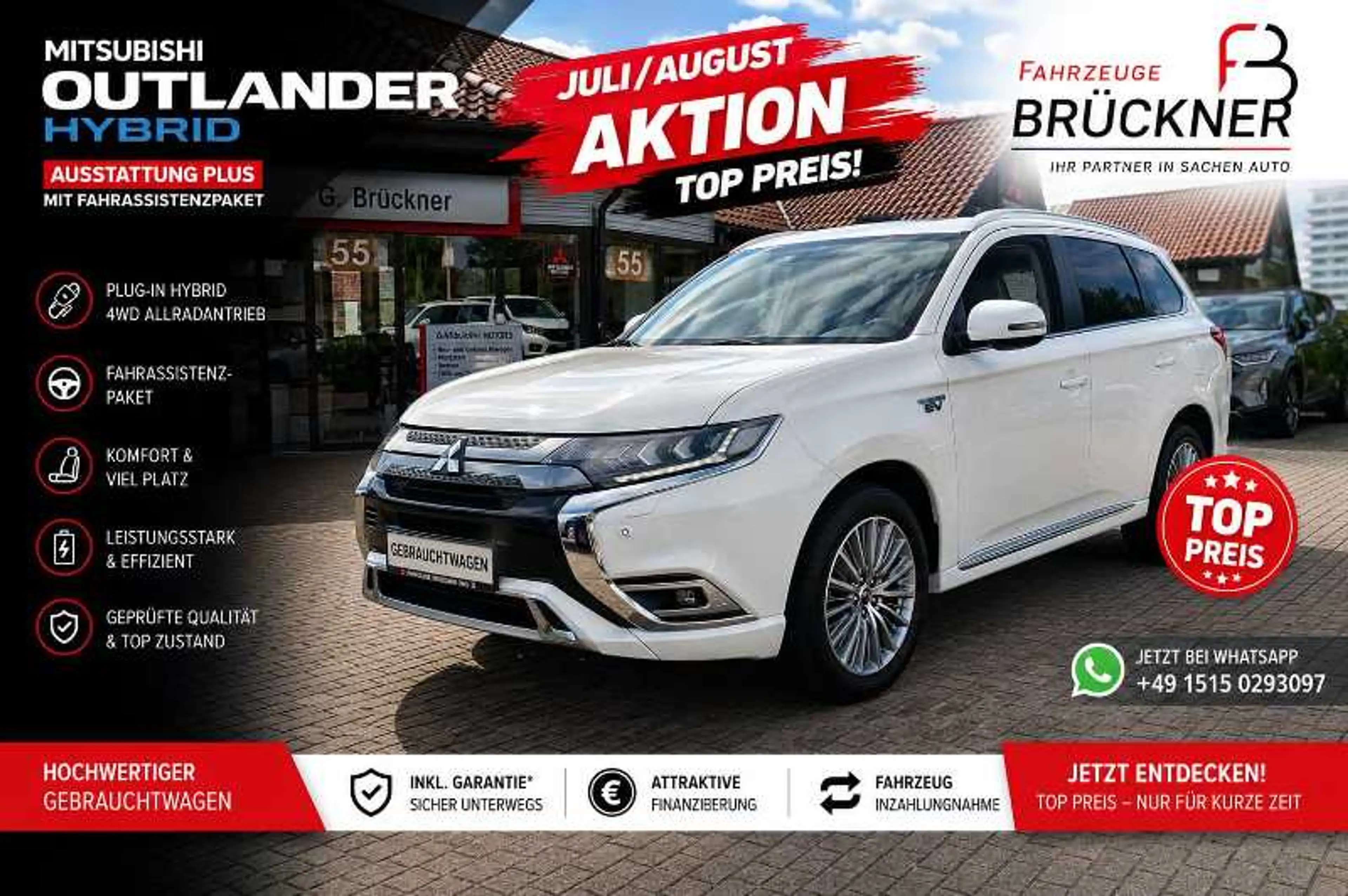 Mitsubishi Outlander PHEV PLUS FA-Paket 360°Kam,LED,Standheizg,AHK