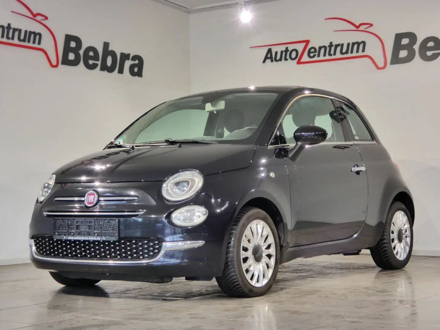 Fiat 500 1.2 Lounge Panorama/Alu/Klima/MFL/EU6 Schwarz - 1