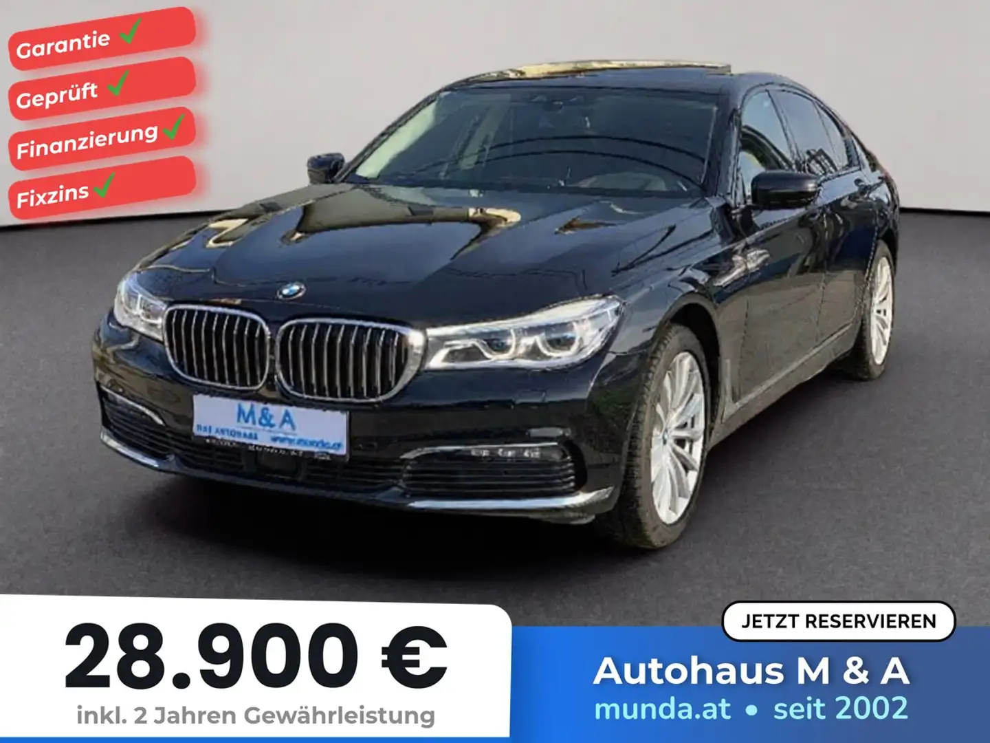 BMW 740 7er 740d xDrive*GARANTIE Schwarz - 1