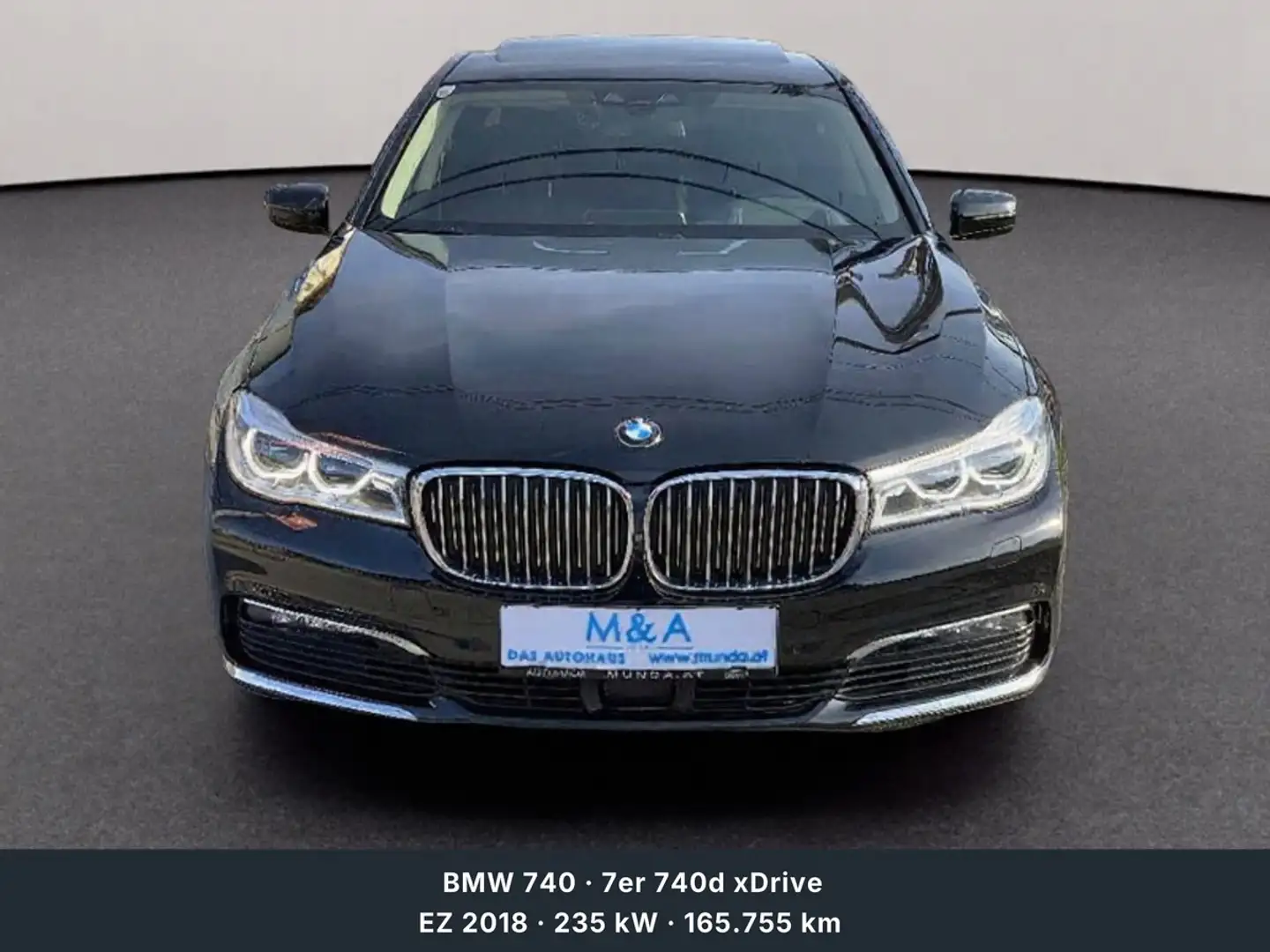 BMW 740 7er 740d xDrive Schwarz - 2