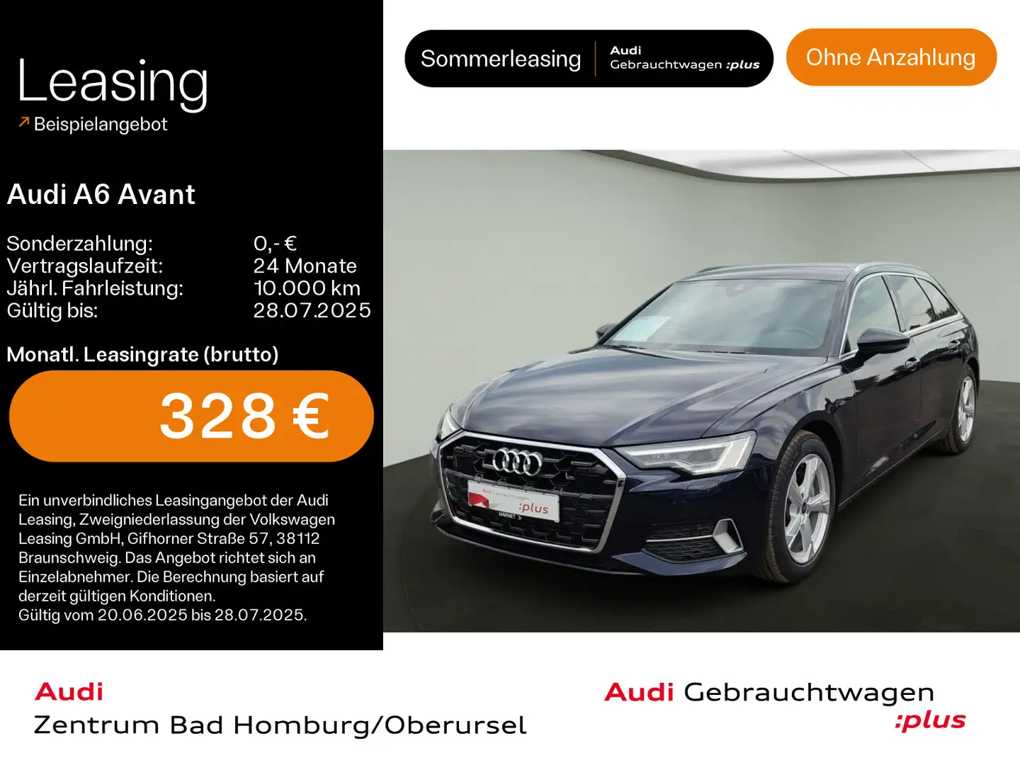Audi A6 Sport advanced 40 TDI quattro*Navi*Matr Blau - 1