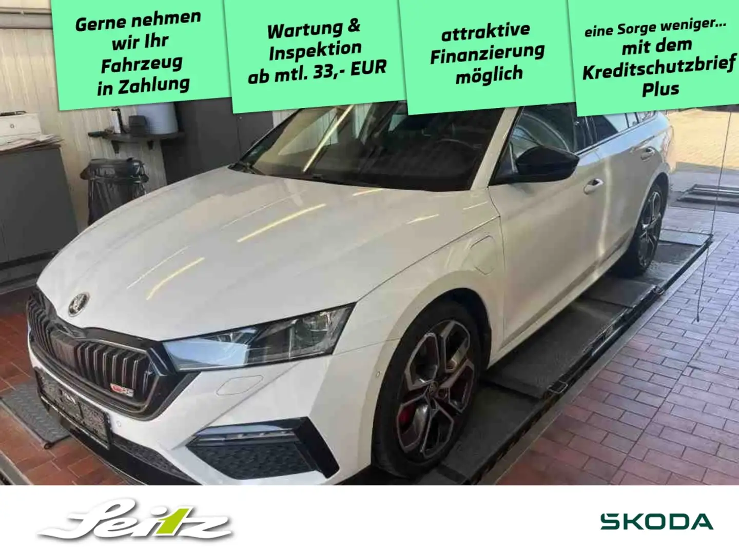 Skoda Octavia Combi 1.4 TSI iV RS *MATRIX*HEAD-UP*STANDH* Weiß - 1