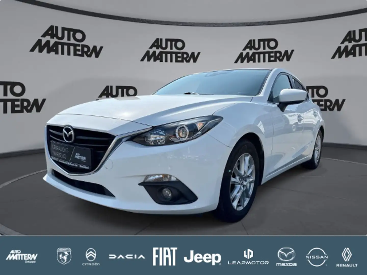 Mazda 3 Klimaaut.|PDC|Tempomat|Bluetooth|Freisprech Blanc - 1