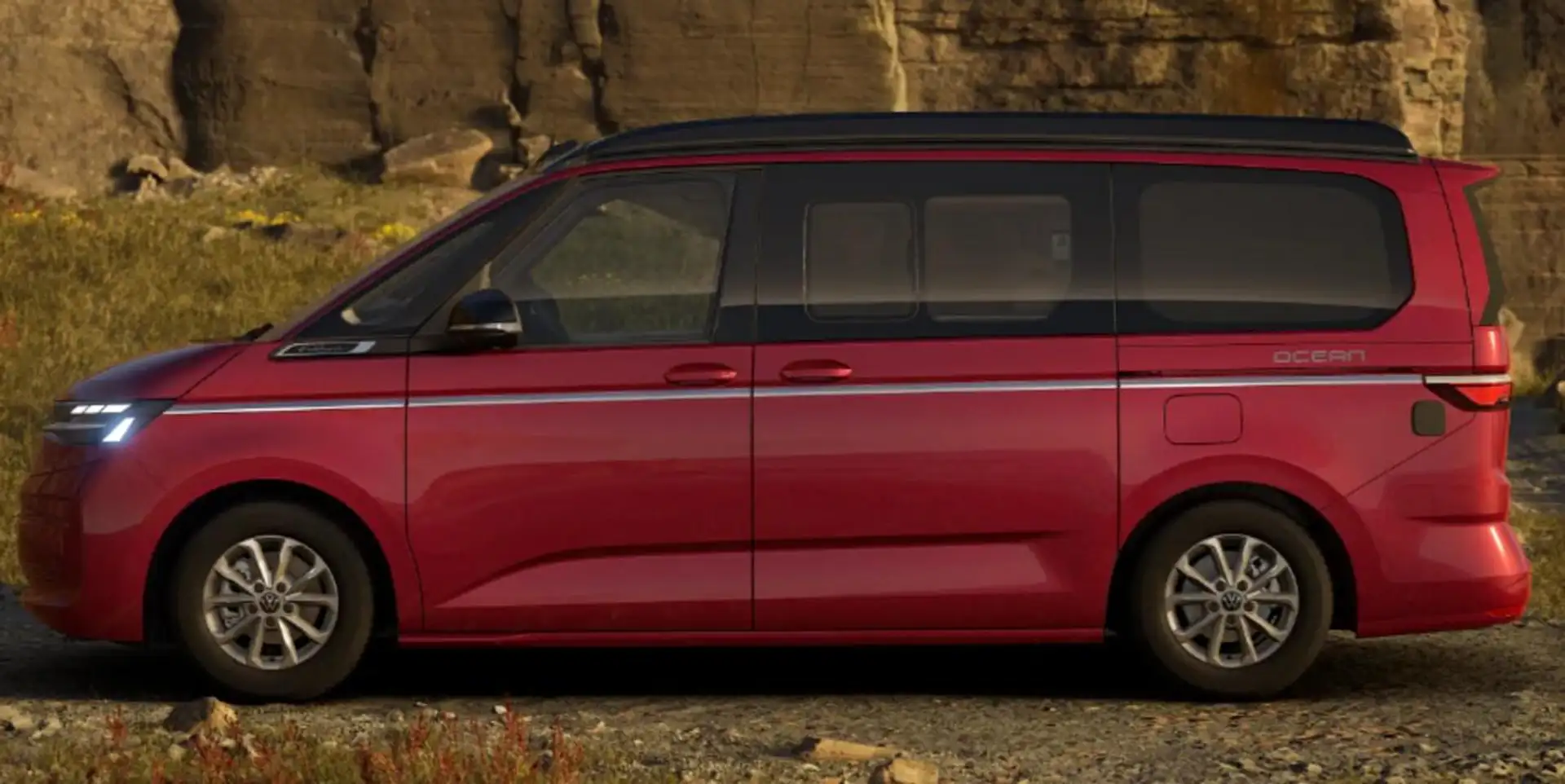 Volkswagen T7 California Ocean AHK Markise Keyl ParkP StHz 110 kW (150 P... Rot - 2