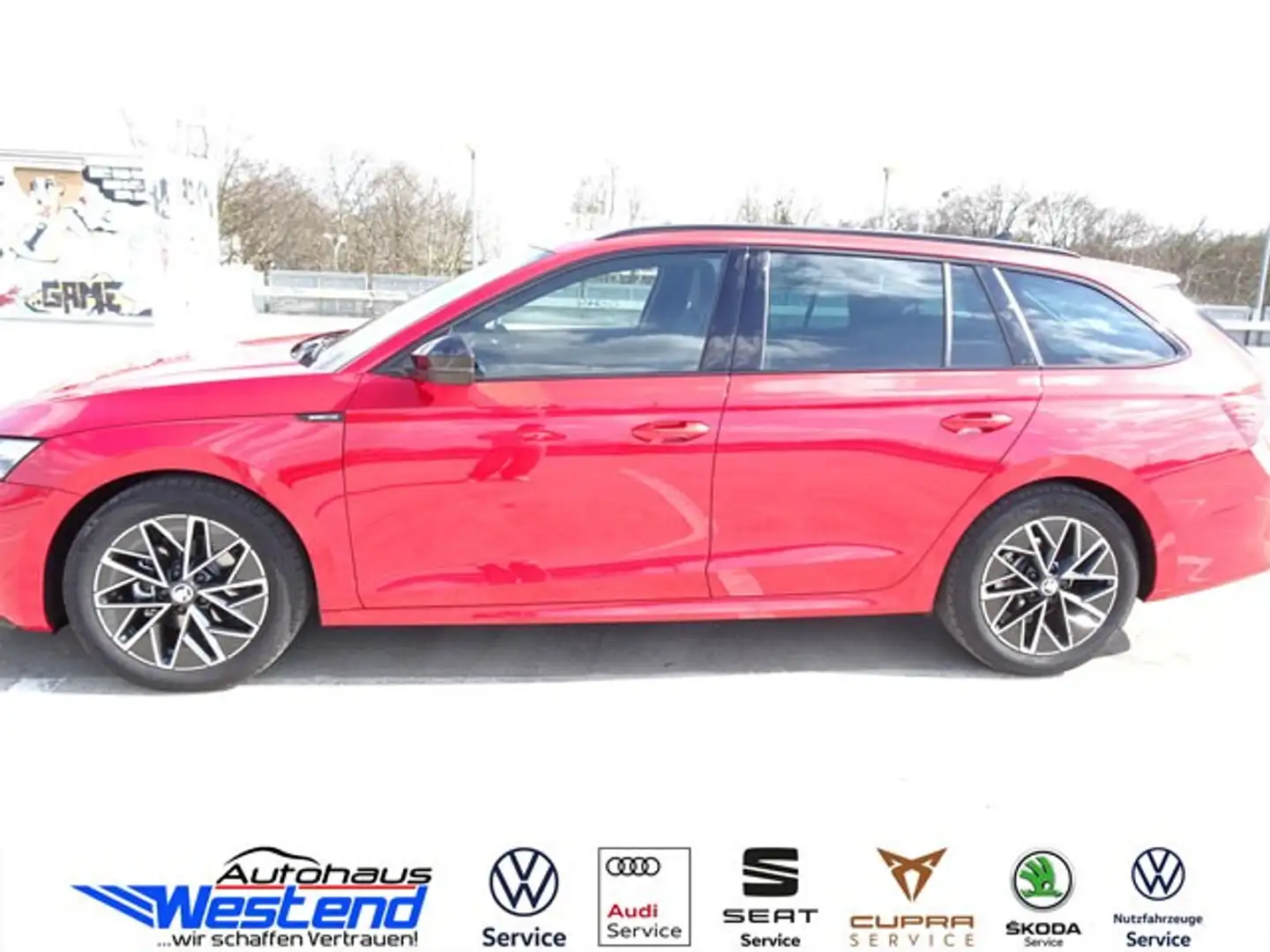 Skoda Octavia Combi Sportline 2.0l TDI 110kW DSG LED Navi Klima Rot - 2