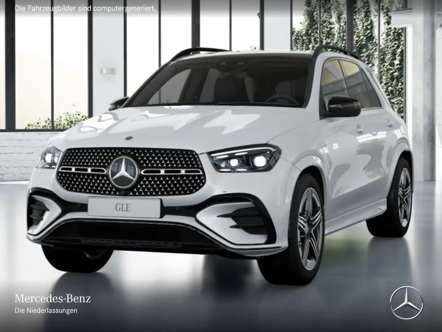 Mercedes-Benz GLE 350 de 4M AMG+NIGHT+PANO+360+AHK+MULTIBEAM+9G Weiß - 2