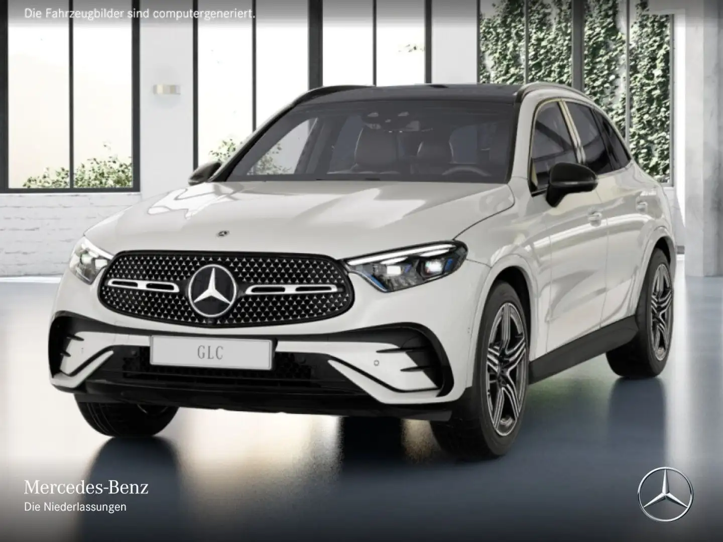 Mercedes-Benz GLC 300 4M AMG+NIGHT+PANO+360+AHK+BURMESTER+9G Weiß - 2