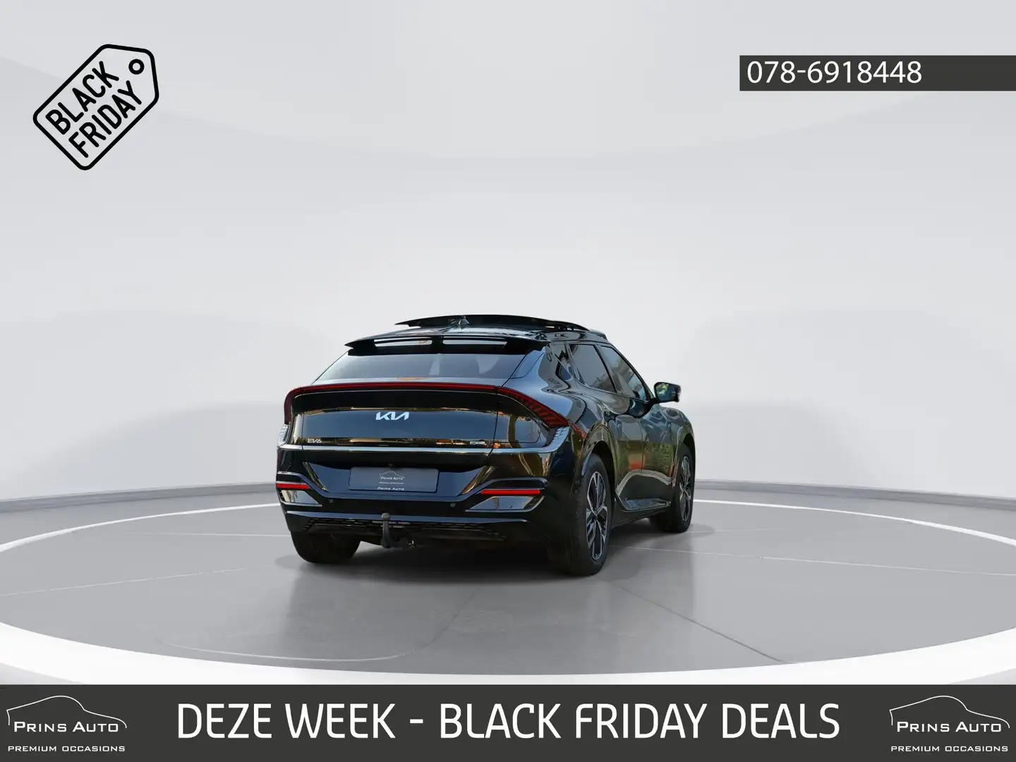 Kia EV6 GT-Line 77.4 kWh |SOH 92%|PANO|MERIDIAN|TREKHAAK|S Noir - 2