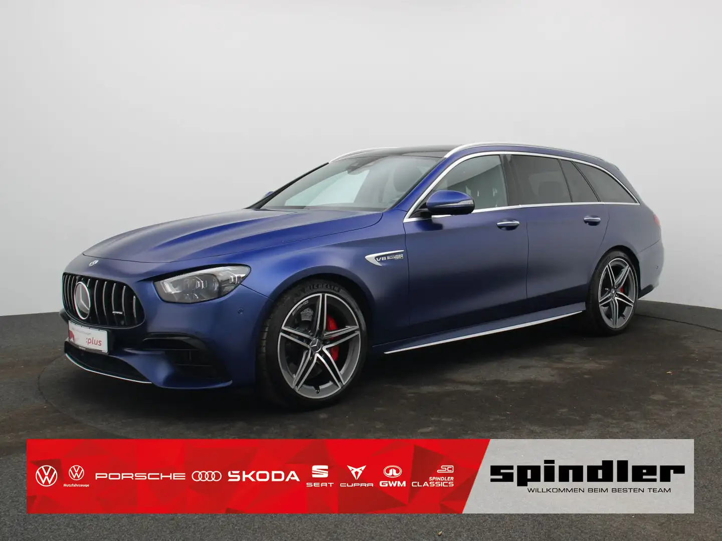 Mercedes-Benz E 63 AMG S 4M + T / Pano, Burmester, AHK, HuD Blau - 1