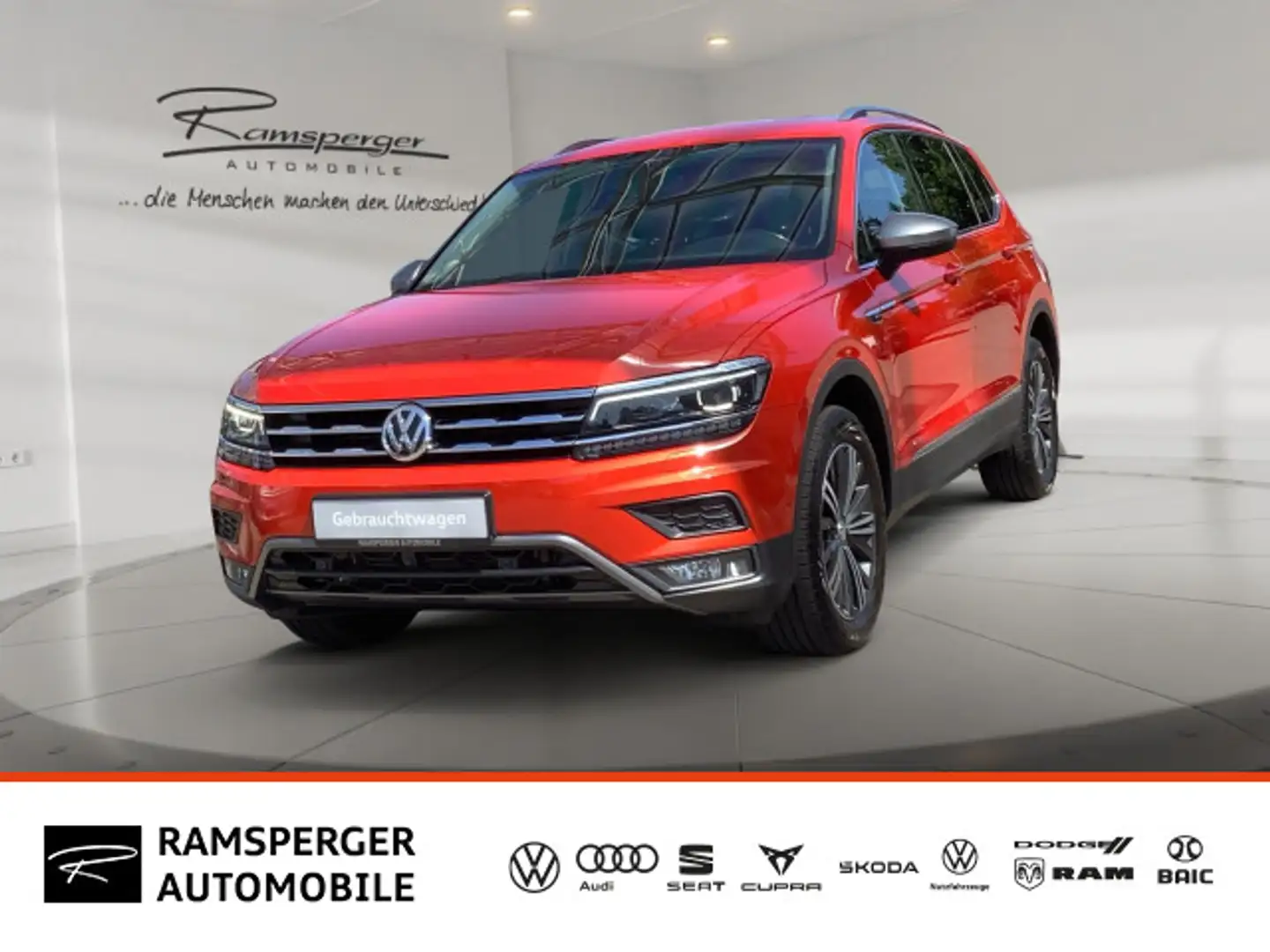 Volkswagen Tiguan Allspace 2.0 TDI DSG Comfortline 4M. AHK Orange - 1