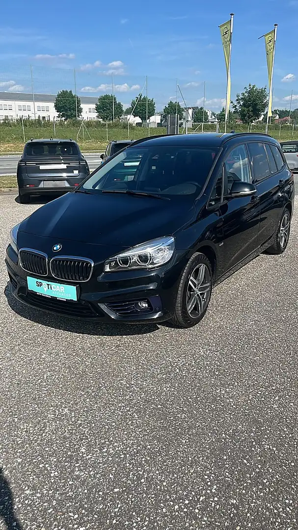 BMW 218 d Gran Tourer Sport Line Aut. Schwarz - 1