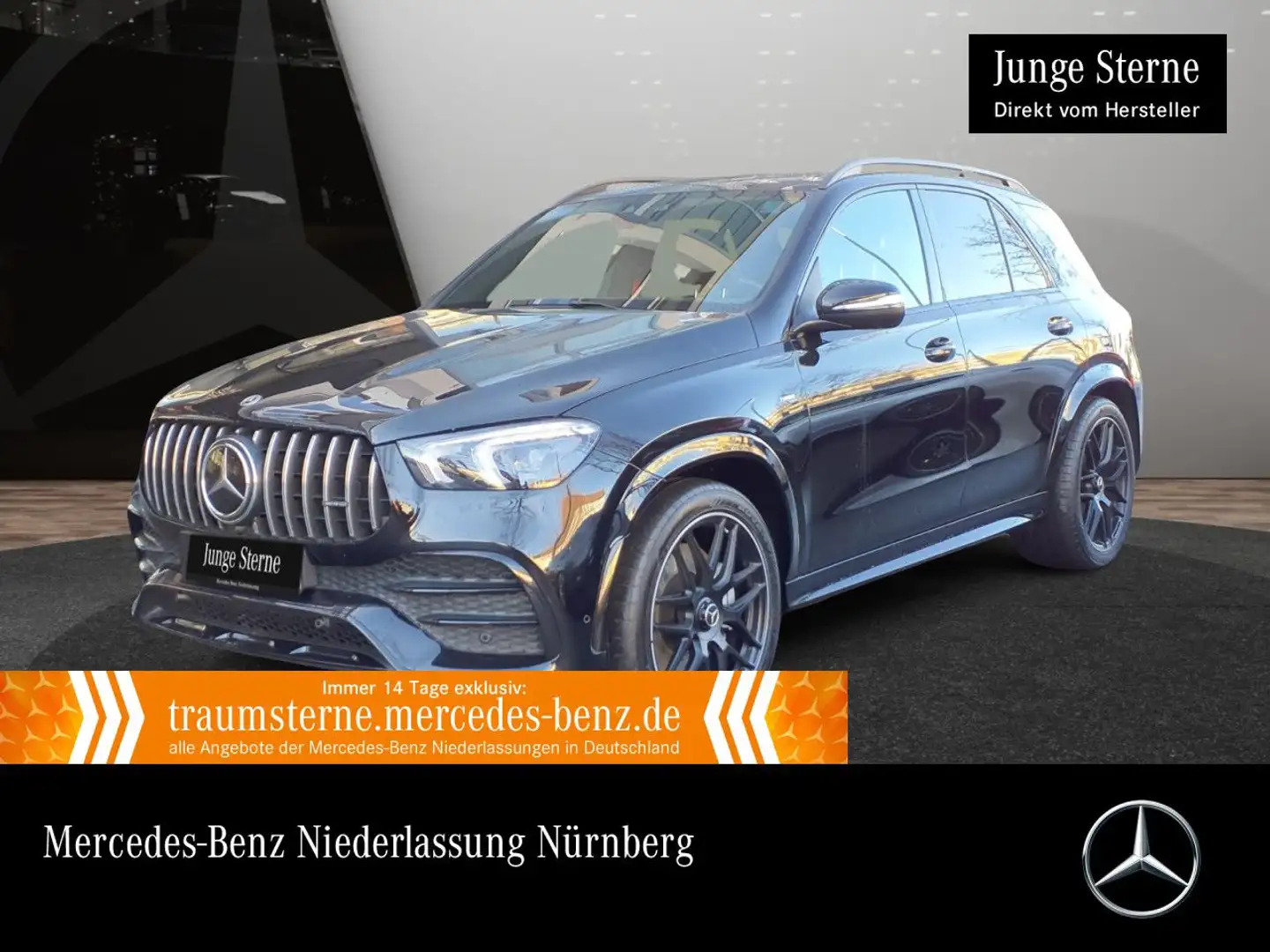 Mercedes-Benz GLE 53 AMG GLE 53 4M NIGHT+PANO+360+AHK+LED+FAHRASS+22"+9G Schwarz - 1