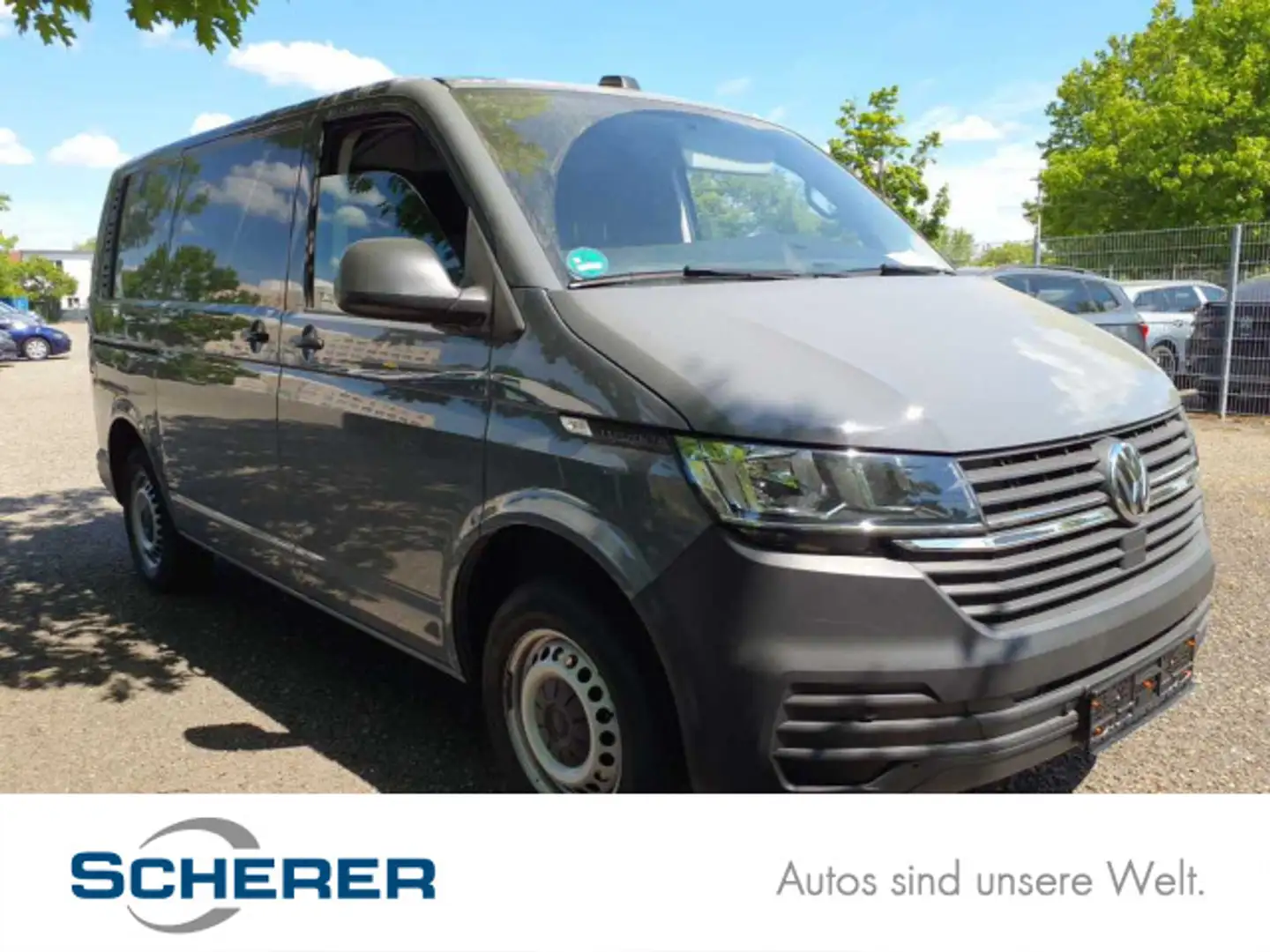 Volkswagen T6.1 Transporter T6.1 Kasten 2.0 TDI AHK+PDC+Kamera+Sitzhzl+Klima Grau - 1